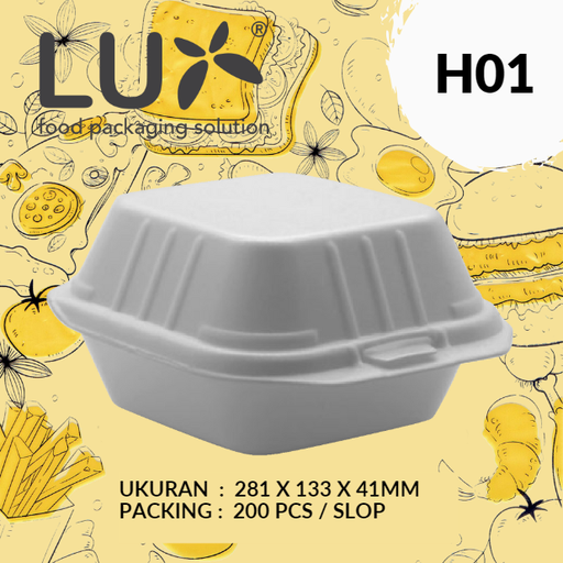 [MAR.HB01] LUX Styrofoam H01 Burger