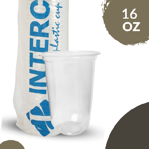 [AGS.U16] INTERCUP PP Cup Oval 16oz 17g