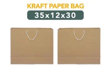 [SHK.C351230] SHK Paperbag 35x12x30cm Kraft Pak(12)
