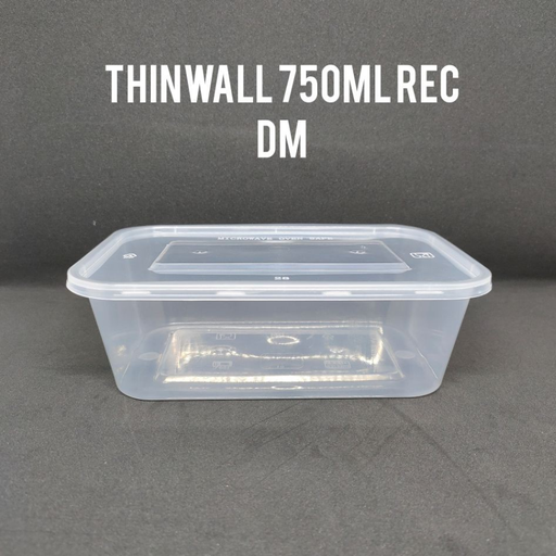 [LSD.D750RK] DM Thinwall Rectangle Kotak 750ml 