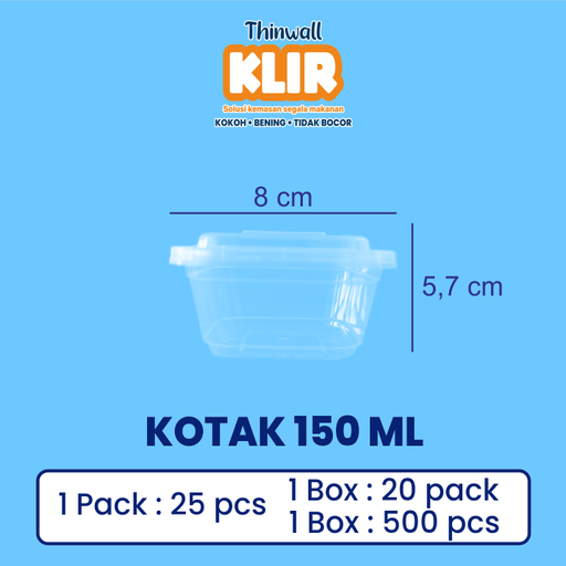 [LSD.K150S] KLIR Thinwall Square 150ml