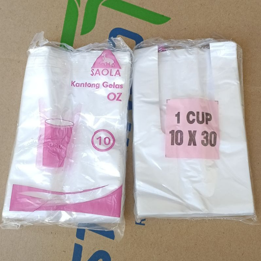 [LJY.SAOLA30] SAOLA Kresek 1 Gelas 10x30