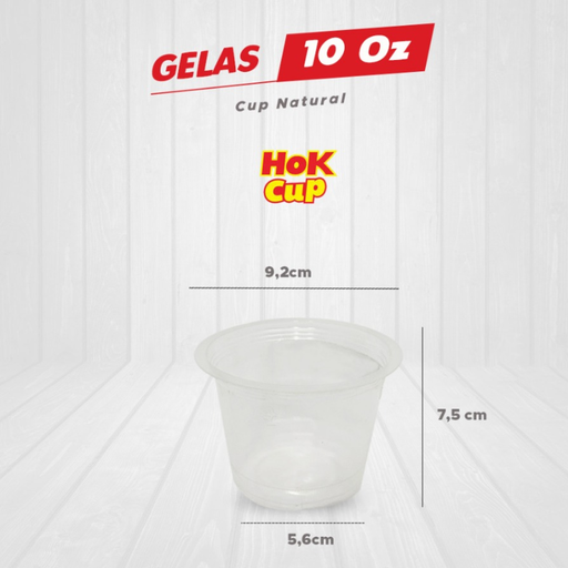 [MTP.10] HOK PP Cup 10oz 300ml 4g Natural 