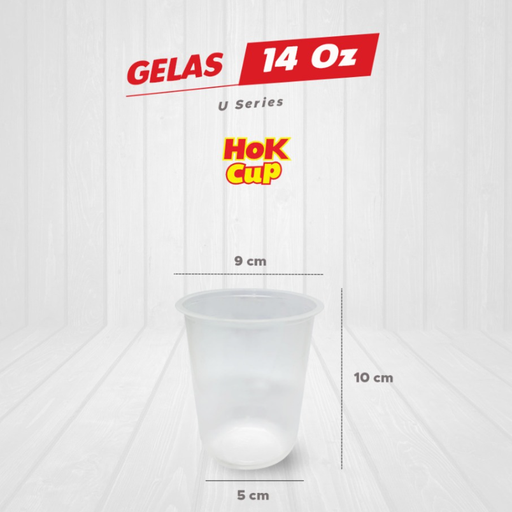 [MTP.U14] HOK PP Cup U 14 oz 420ml 5.5gr D90 Natural