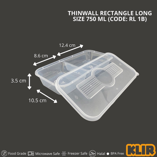 [MTP.KRL1B] KLIR Thinwall RL 1B Rectangle Long 