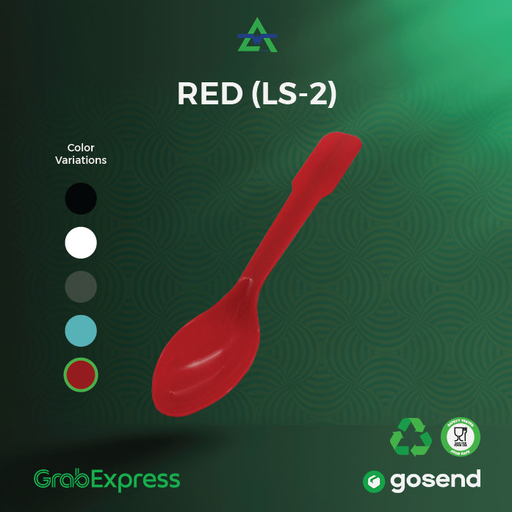[WAL.LS2R] WAL LS02 Sendok Puding Merah Pak(200)