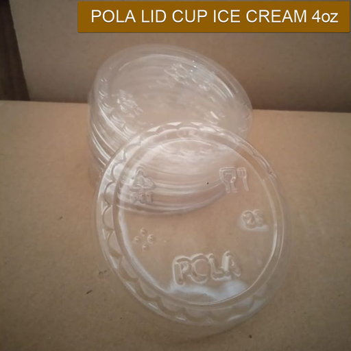 [PPJ.LICC4] POLA Lid Cup Ice Cream 4oz 120ml Bening Pak(50)