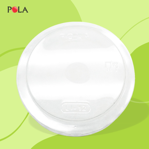 [PPJ.LPB12] POLA Lid Paper Bowl 12oz 360ml Putih Pak(50)