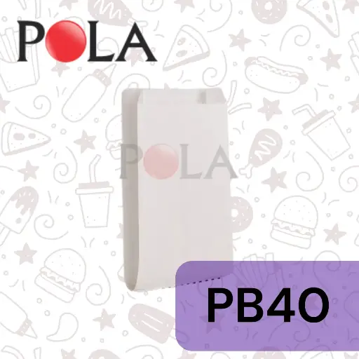 [PPJ.PB40GPW50] POLA Paperpack 235x130x75 PB40 GPW50 Putih Pak(100)