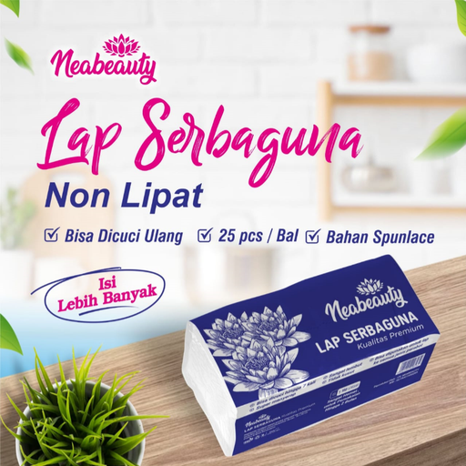 [NEA.NL90] NEABEAUTY Non Lipat Lap Serbaguna Pak(90gr)