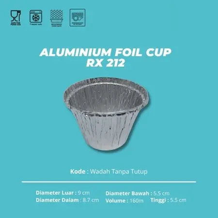 [ALT.RX212] BEST FRESH Alu Tray RX-212 Bundar