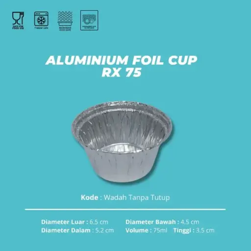 [ALT.RX75] BEST FRESH Alu Tray RX-75 Bundar